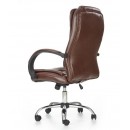 Кресло компьютерное HALMAR RELAX т.коричневый/хром